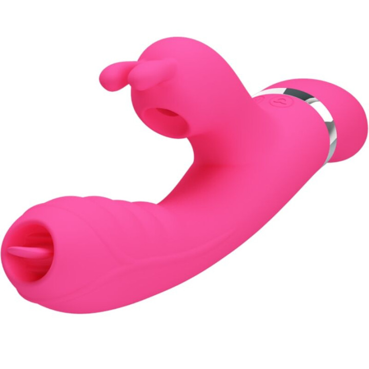 Pretty Love - Vibrador Coelho Multifuncional Phoenix Rosa