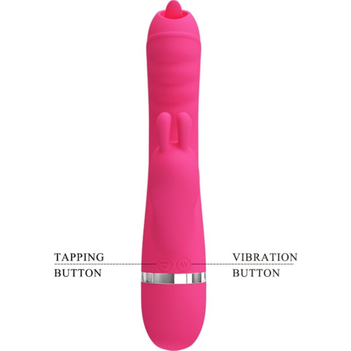 Pretty Love - Vibrador Coelho Multifuncional Phoenix Rosa