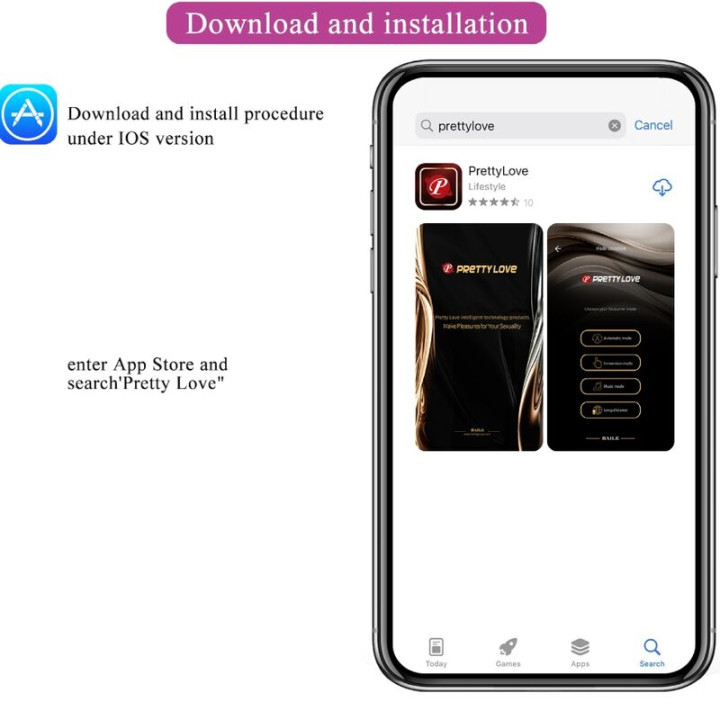 Pretty Love - Franz Massaggiatore e Vibratore App Gratuita Viola