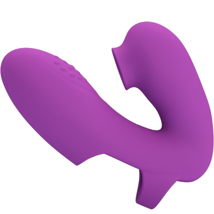 Pretty Love - Vibrateur de Doigts Athena Avec Stimulateur de Clitoris Violet
