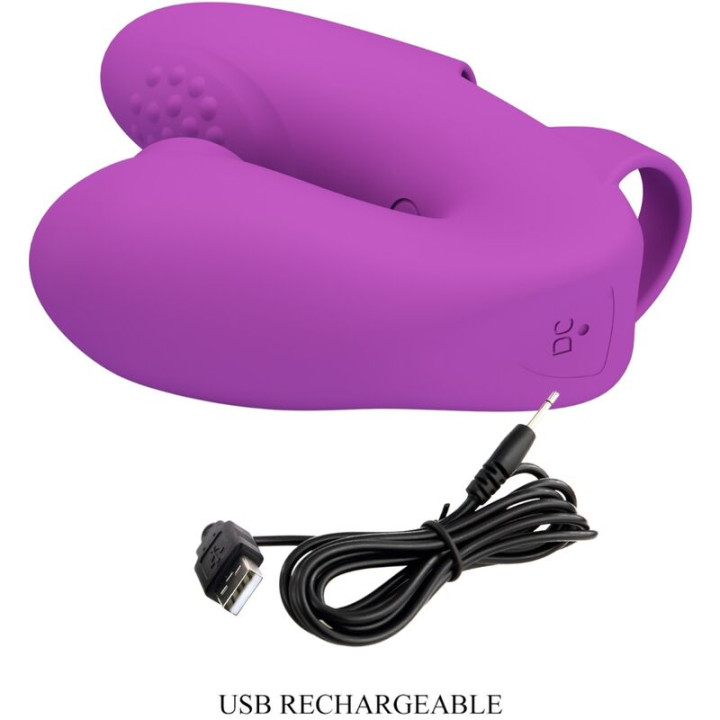 Pretty Love - Athena Fingervibrator Mit Klitorisstimulator Lila