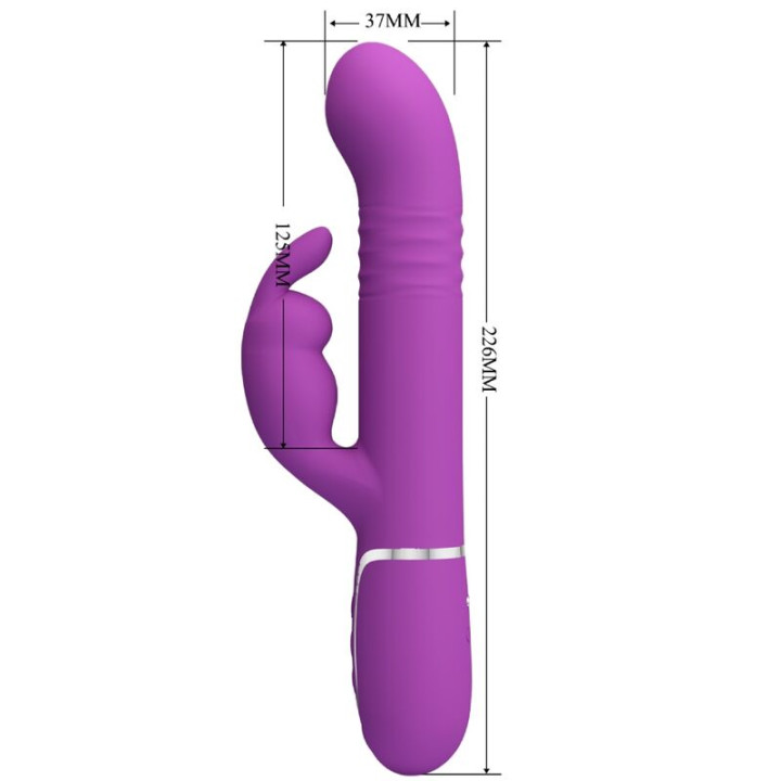 Pretty Love - Coale 4 in 1 Multifunktions-Rabbit-Vibrator Lila