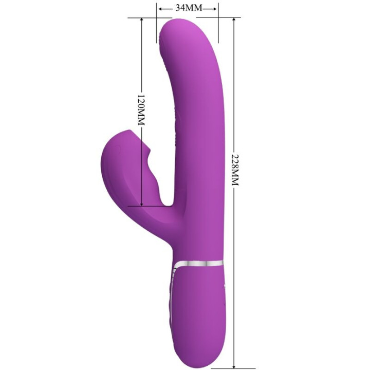 Pretty Love - Perlita 3 in 1 Multifunktions-Rabbit-Vibrator Lila