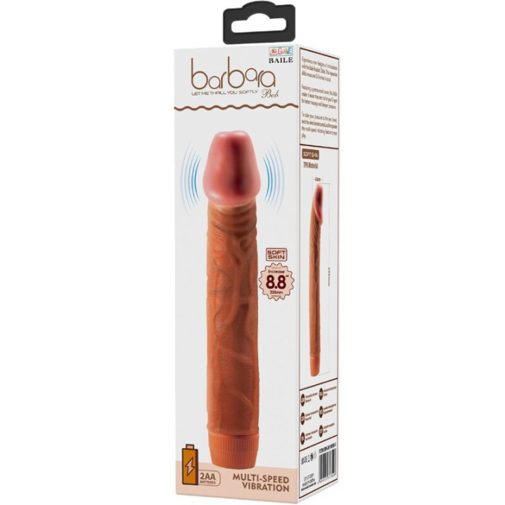 Baile - Bob Realistischer Vibrator 22,5 cm Mulatte