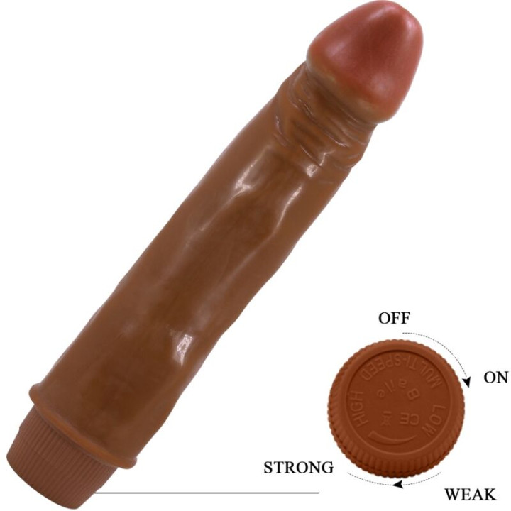 Baile - Zwerg Realistischer Vibrator 21 cm Mulatte