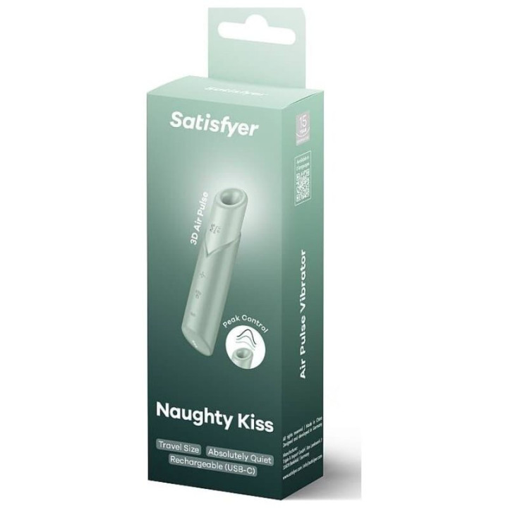 Satisfyer - Naughty Kiss Wave Klitoris-Stimulator Aquamarin