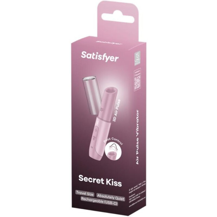 Satisfyer - Secret Kiss Wave Stymulator Łechtaczki Różowy