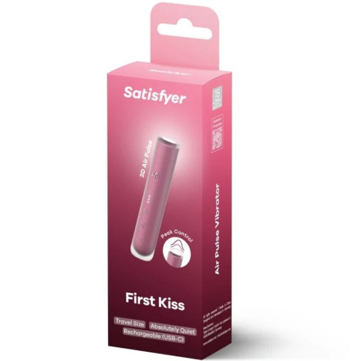 Satisfyer - Stimolatore Clitorideo First Kiss Wave Garnet