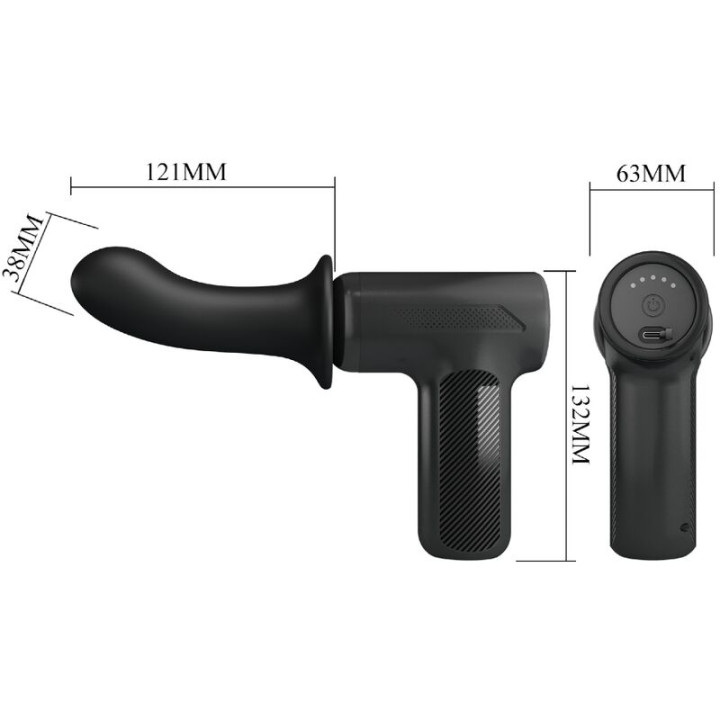 Pretty Love - dj Doctor Massager 5 Settings Black