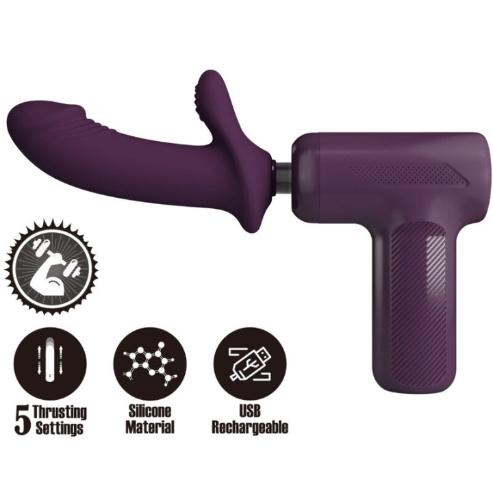 Pretty Love - dj Scholar Massager 5 Settings Purple