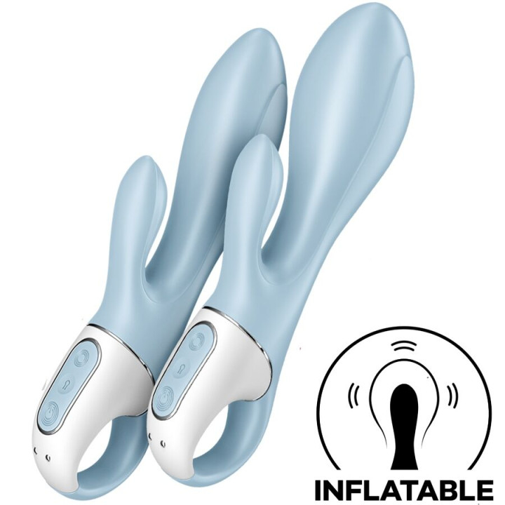 Satisfyer - Air Pump Bunny 1 Vibratore Gonfiabile Coniglio Blu