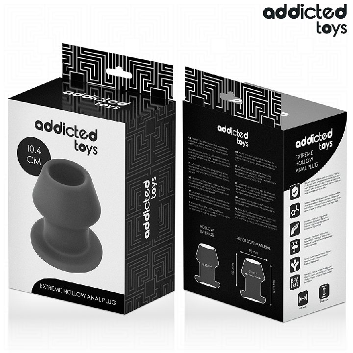 Addicted Toys - Plug Anal Extremo Oco Tamanho l 10,4 cm