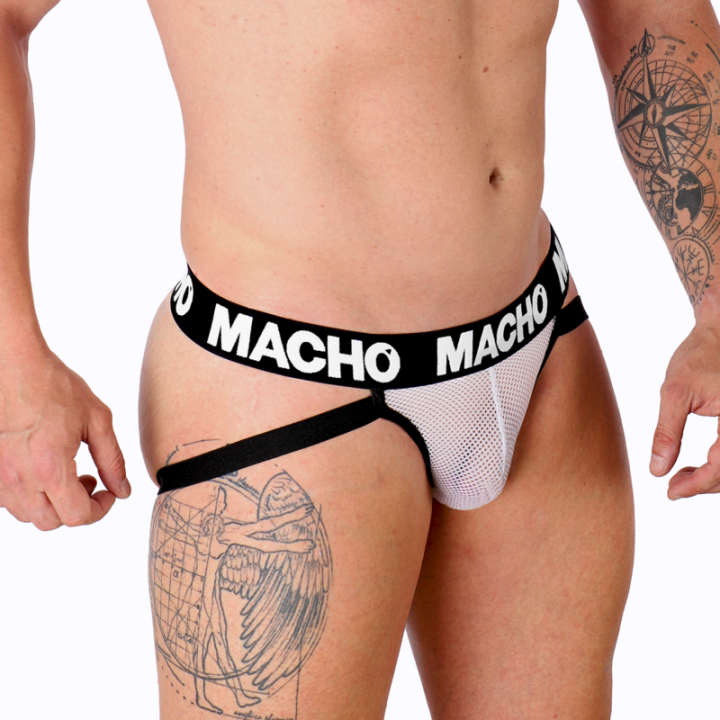 Macho - Mx26x1 Jock Grid Blanc s