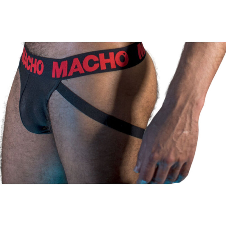 Macho - Mx26x2 Jock Negro/Rojo xl