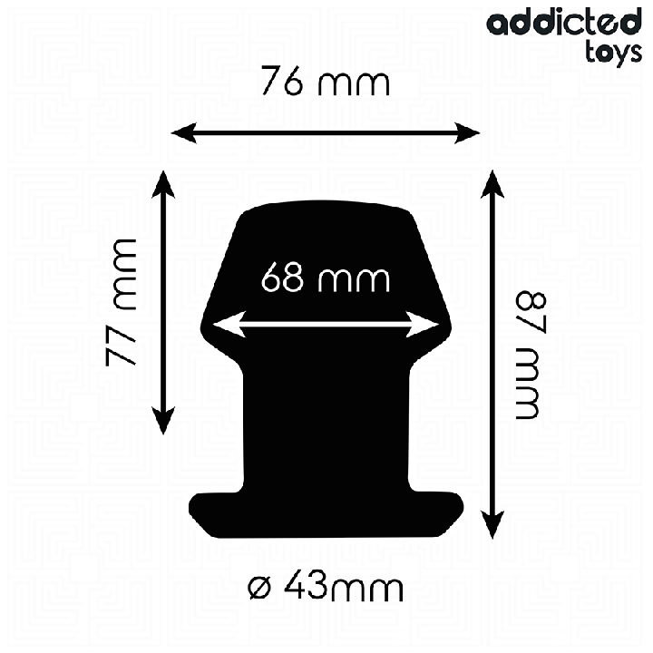 Addicted Toys - Extrem Hohl Anal Plug Grösse m 8,7 cm