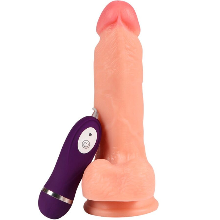 Shequ - Iron Dragon Wibrator Dildo z Pilotem 17,5 cm