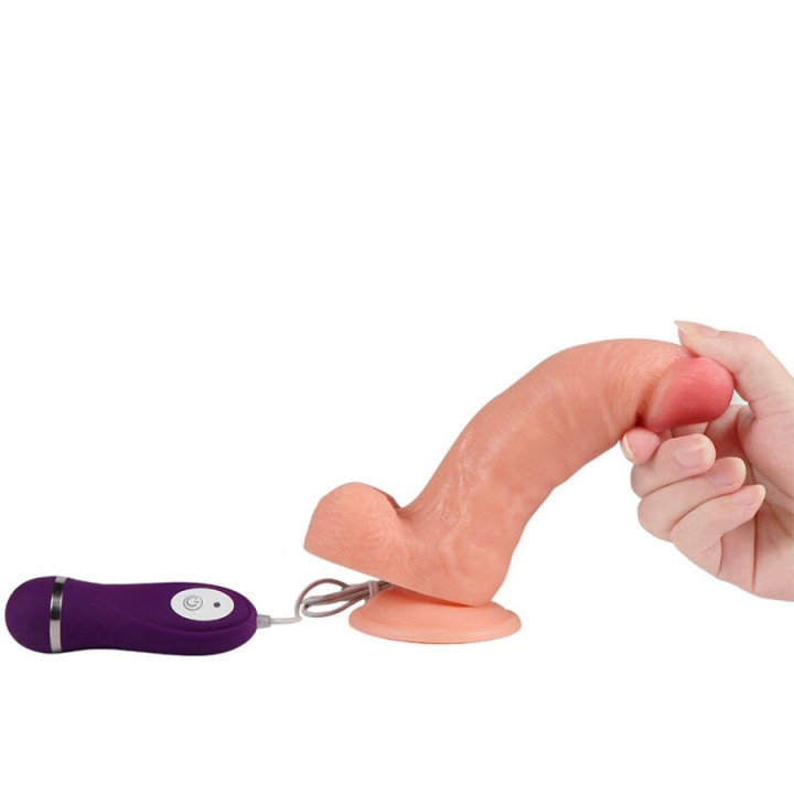 Shequ - Iron Dragon Wibrator Dildo z Pilotem 17,5 cm