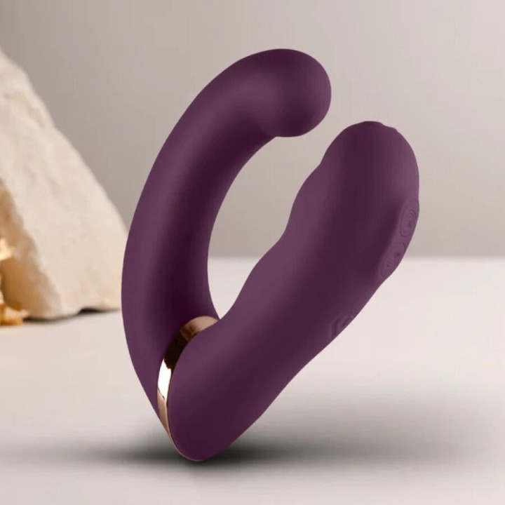 Rocks-Off - Gemini Double Vibrateur Stimulateur de Clitoris Point g Violet