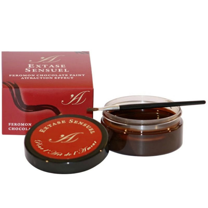 Extase Sensual - Tinta Corporal Chocolate Com Efeito de Atrao 50 ml