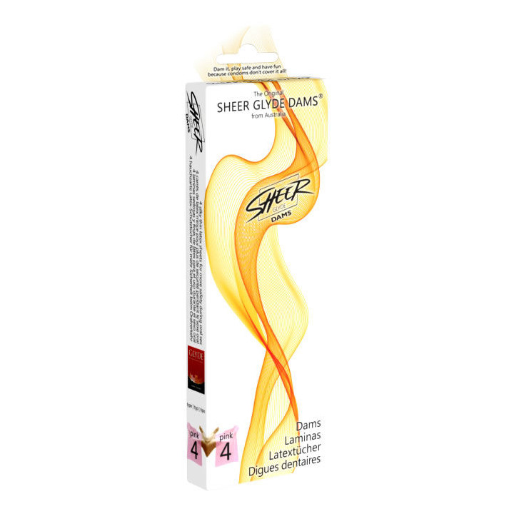 Sheer Glyde - Dams Laminas Lattice Sesso Orale Fragola