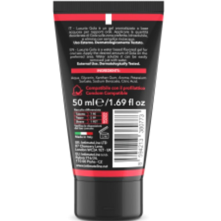 Intimateline Luxuria - Gel Per Sesso Orale Gusto Fragola 50 ml