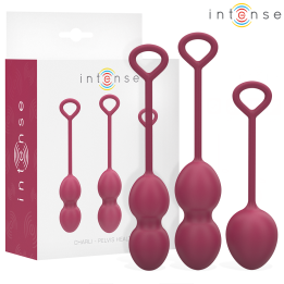Intense - Zestaw do Mięśni Kegel Ball Charli Burgund
