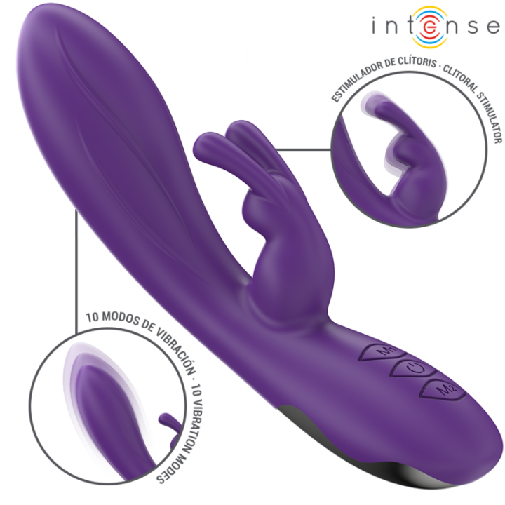 Intense - Randall Wibrator Rabbit 10 Wibracji Fioletowy