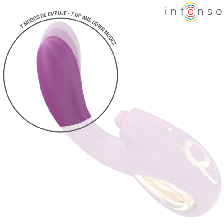 Intense - Lali Vibratore Multifunzione Punto g Tapping & Thrust & Vibration Viola