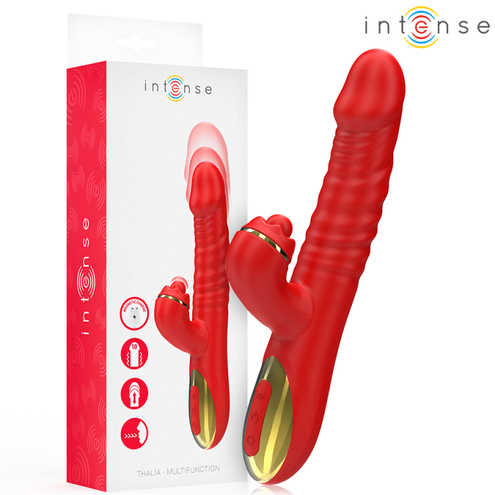 Intense - Thalia Vibración & Empuje & Estimulación Rojo