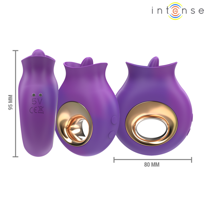 Intense - Tuli Klitorisstimulator 9 Vibrationen & 9 Oszillationen Lila