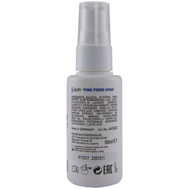 Hot - v-Activ Penis Power Spray Per Uomo 50 ml