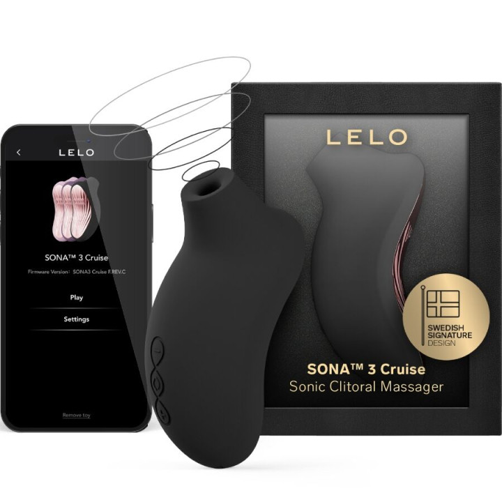 Lelo - Sona 3 Cruise Sonic Clitoral Massager Czarny