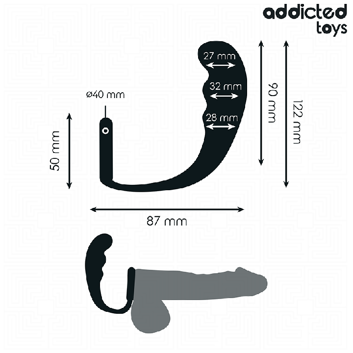 Addicted Toys - Plug Anal Con Anillo Silicona Modelo 4