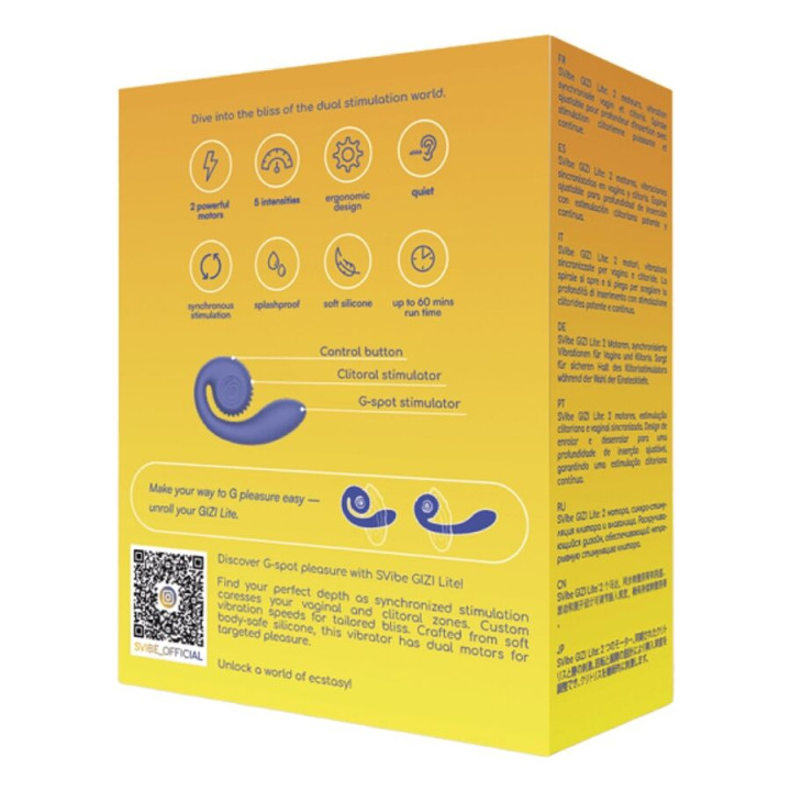 Snail Vibe - Gizi Lite Dual g-Punkt- & Klitorisvibrator (Lila)