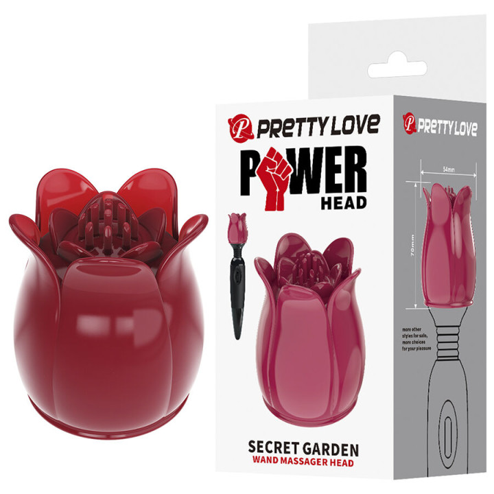 Pretty Love - Secret Garden Testa da Massaggio Rosa