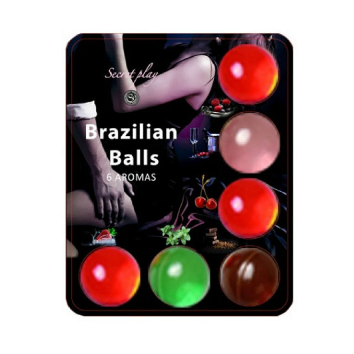 Secretplay - 6 Hot Balls Lubricante Con Aroma de Frutas