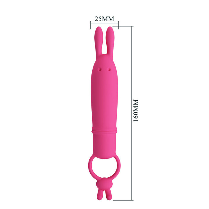 Pretty Love - Delia Rabbit Vibrator With Resistance Ring