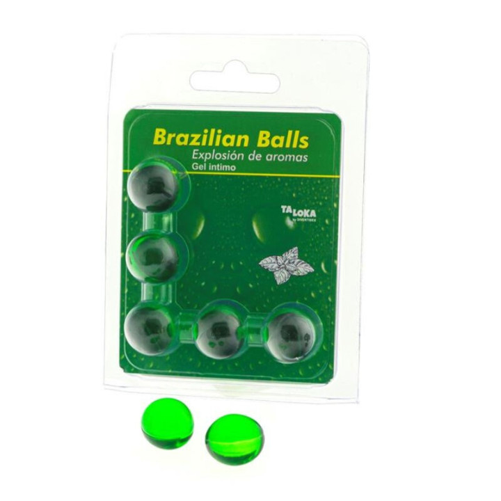 Taloka - 5 Boules Brésiliennes Gel Intime Menthe