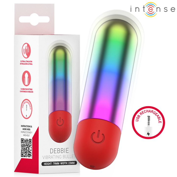 Intense - Debbie Rainbow Clitoris Vibratório Bullet