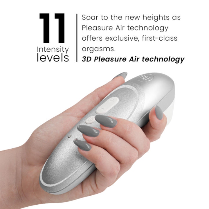 Womanizer - Pro Vibrant Clitorial Stimulator Cinza Prateado
