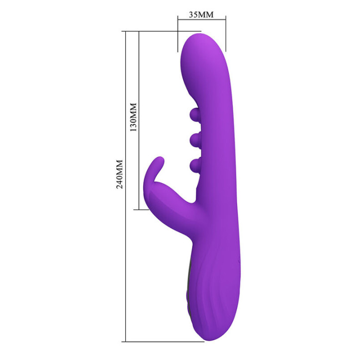 Pretty Love - Sabien Rabbit Vibrator With Tapping Stimulation And Purple Led