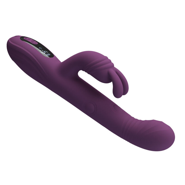 Pretty Love - Dee Vibrador Multifuncional Coelho Oscilação e Percussão Roxo