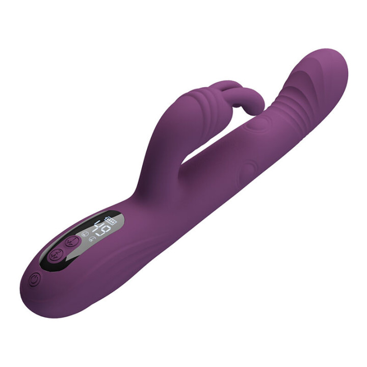 Pretty Love - Dee Vibrador Multifuncional Coelho Oscilação e Percussão Roxo