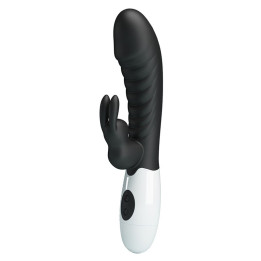 Pretty Love - Vibratore a Coniglio Naughty Bunny Con 30 Funzioni Nero