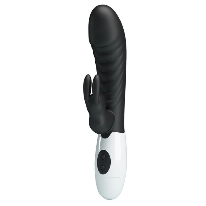 Pretty Love - Vibratore a Coniglio Naughty Bunny Con 30 Funzioni Nero