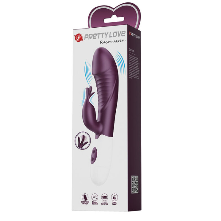Pretty Love - Vibratore a Coniglio Rogue Muse 30 Funzioni Viola