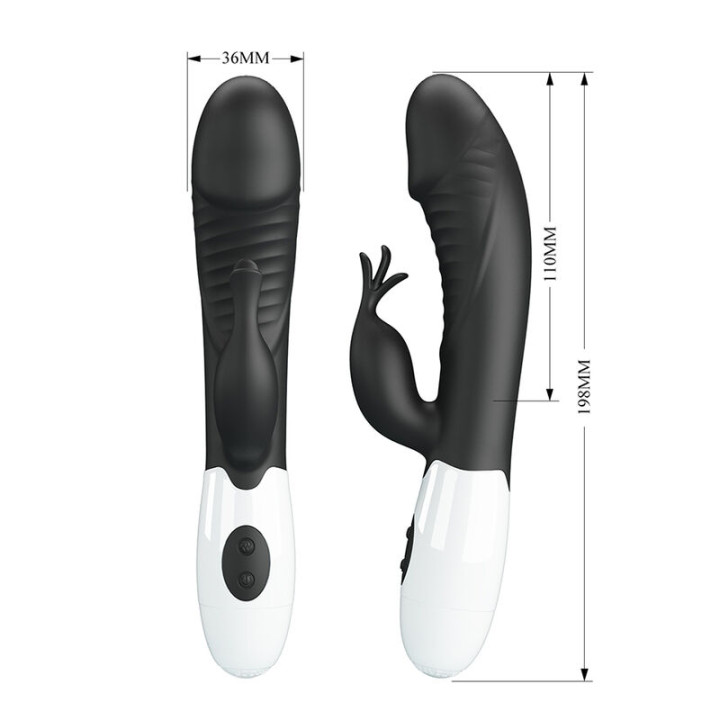 Pretty Love - Rasmussen Vibrador Rabbit 30 Funciones Negro
