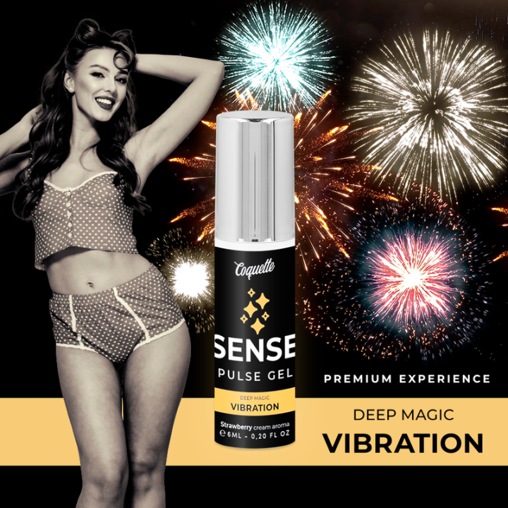Coquette Chic Desire - Pulse Gel Strawberry Magic Vibration Premium 6ml