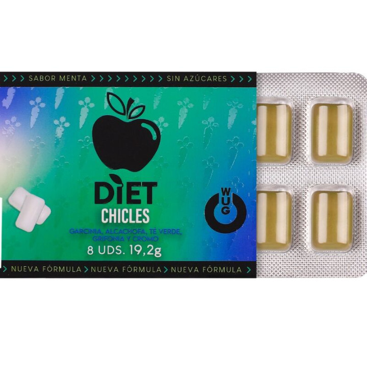 Wug Diet - Contrôle de l'Appétit et Réduction du Grignotage - Plaquette Thermoformée de 8 Unités