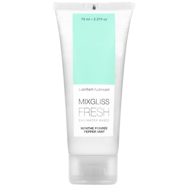 Mixgliss - Lubrifiant Base d'Eau Effet Froid Saveur Menthe 70 ml